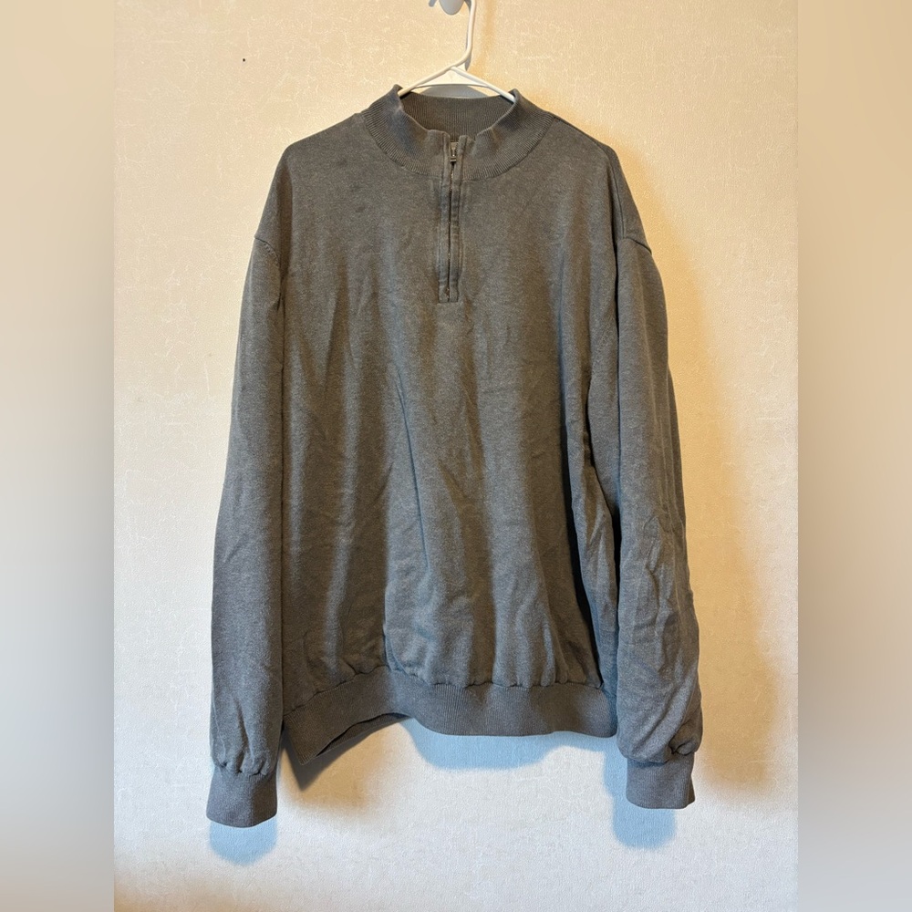 Cutter & Buck | Men's Zip Up Gray Sweater | XXL